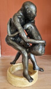 ceramic embracing couple